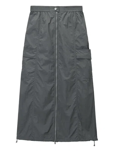 Tout A Coup High-waisted Skirt In Grey