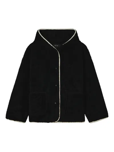 Tout A Coup Hooded Pocket Jacket In Black