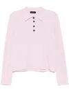 Tout A Coup Gestricktes Poloshirt In Rosa