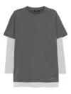 Tout A Coup Layer T-shirt In Gray