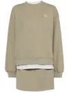 Tout A Coup Layered Design Sweatshirt Set In Neutrals