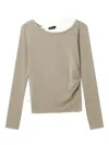 Tout A Coup Layered Long-sleeve T-shirt In Brown
