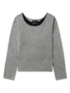 Tout A Coup Layered Sweater In Grey
