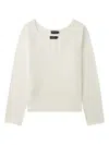 Tout A Coup Layered Sweater In White