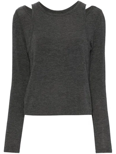 Tout A Coup Layered T-shirt In Grey