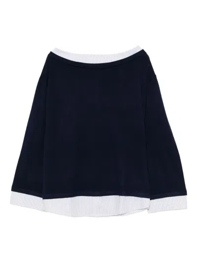 Tout A Coup Layered Top In Black