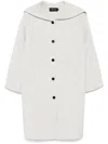 Tout A Coup Layered Trench Coat In Grey