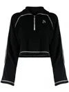 Tout A Coup Logo-embroidered Polo Top In Black