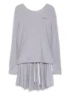 Tout A Coup Logo-print Shorts Set In Gray