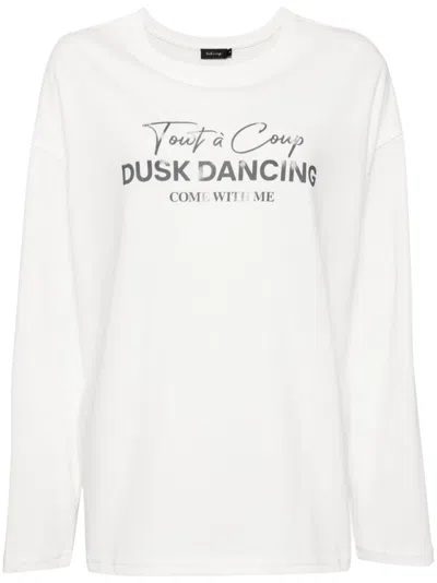 Tout A Coup Logo-printed T-shirt In 白色