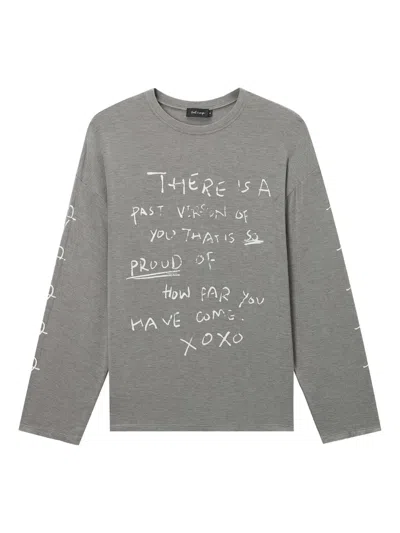 Tout A Coup Long Sleeve T-shirt In Grey