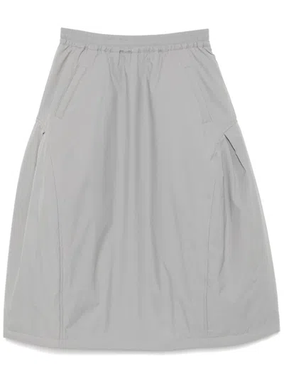 Tout A Coup Midi Skirt In Grey