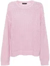 Tout A Coup Open-knitted Jumper In 粉色
