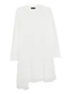 Tout A Coup Patchwork Dress In White