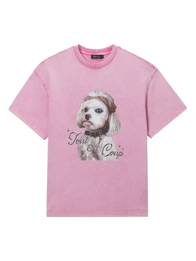 Tout A Coup Photograph-print T-shirt In 粉色