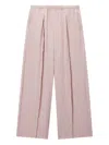 Tout A Coup Pleated Wide-leg Trousers In Rosa