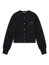 Tout A Coup Ribbed Cardigan In Black
