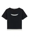 Tout A Coup Ribbed T-shirt In Black