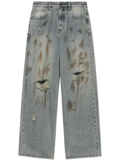 Tout A Coup Ripped Jeans In Blue