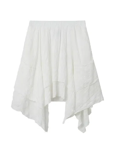 Tout A Coup Ruffled Skirt In White