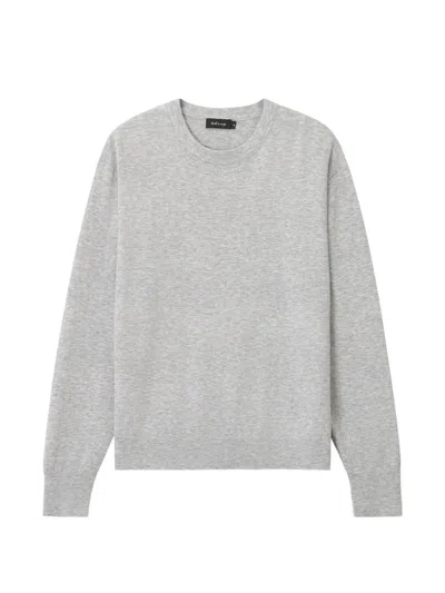 Tout A Coup Scarf-detail Crew-neck Sweater In Gray