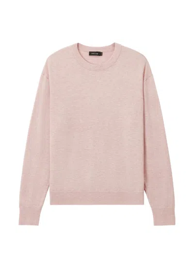 Tout A Coup Scarf-detail Crew-neck Sweater In Pink