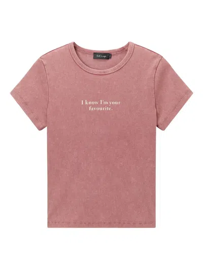 Tout A Coup Slogan Print T-shirt In Pink