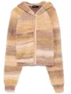 Tout A Coup Stripe Cardigan In Neutrals