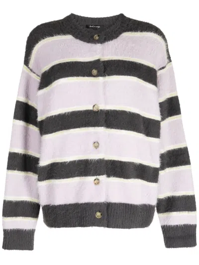 Tout A Coup Stripe-print Cardigan In Mehrfarbig