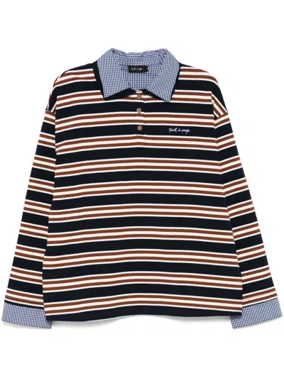 Tout A Coup Gestreiftes Poloshirt In Blau