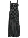 Tout A Coup Striped Poplin Jumpsuit In Black