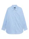 Tout A Coup Striped Shirt In Blue
