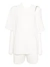 Tout A Coup T-shirt And Shorts Set In White