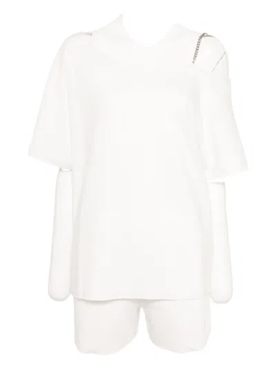 Tout A Coup T-shirt And Shorts Set In White