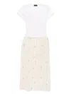 Tout A Coup T-shirt Dress In White
