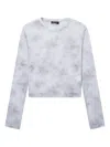 Tout A Coup Tie-dye Print T-shirt In Grey