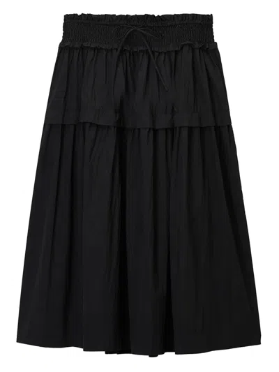 Tout A Coup Tiered Skirt In 黑色