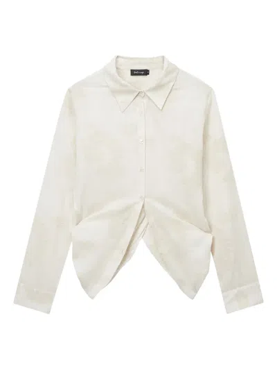Tout A Coup Twist-detail Shirt In 中性色