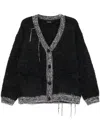 Tout A Coup V-neck Cardigan In Blue