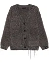 Tout A Coup V-neck Cardigan In Grey