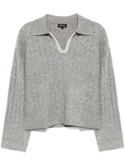 Tout A Coup V-neck Jumper In Grey