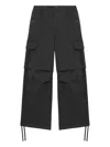Tout A Coup Wide-leg Cargo Jeans In Grey