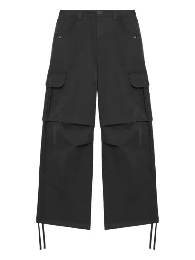 Tout A Coup Wide-leg Cargo Jeans In Grey