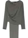 TOUT A COUP WRAP TOP AND WIDE-LEG TROUSERS SUIT