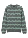 Tout A Coup Zigzag Knitwear In Green