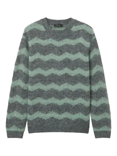Tout A Coup Zigzag Knitwear In Green