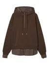 Tout A Coup Zip Hoodie In Brown