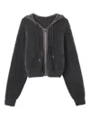 Tout A Coup Zip-up Hoodie In Gray