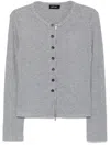 Tout A Coup Zip-up Top In Grey