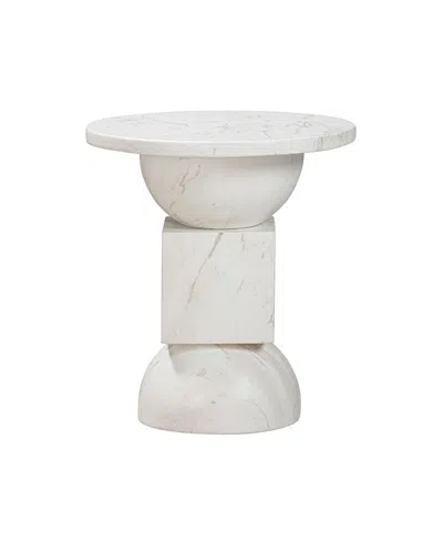 TOV FURNITURE 1 PC. MARBLE SIDE TABLE